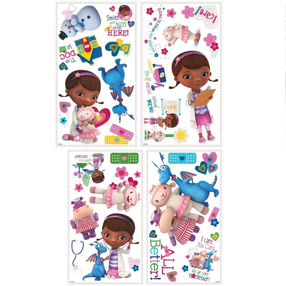 Stickers muraux Disney Docteur la Peluche 27 Autocollants