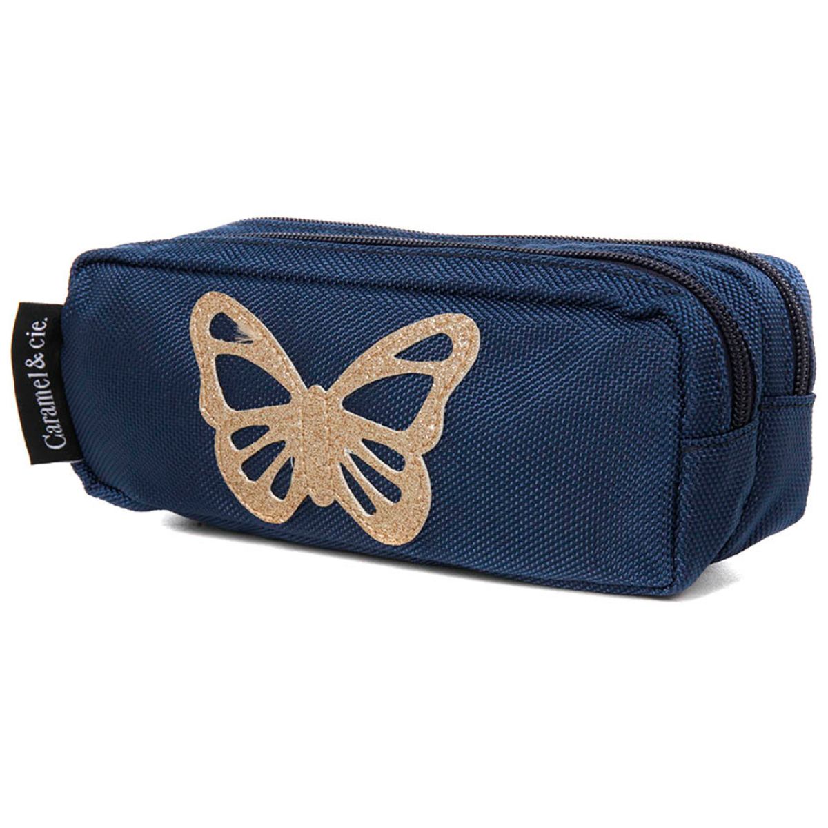 Caramel et cie - Trousse 2 compartiments - Papillon