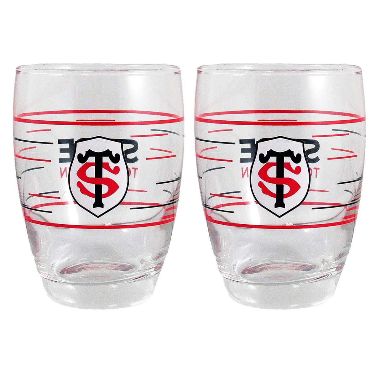 Set de 2 verres  eau Stade Toulousain  300 ml