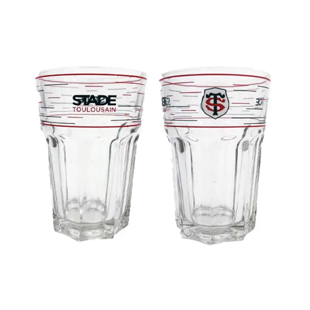 Set de 2 verres  eau Stade Toulousain