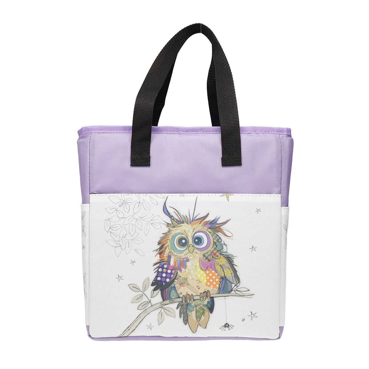 Sac isotherme chouette violet Kiub 26 x 14,5 x 28,5 cm