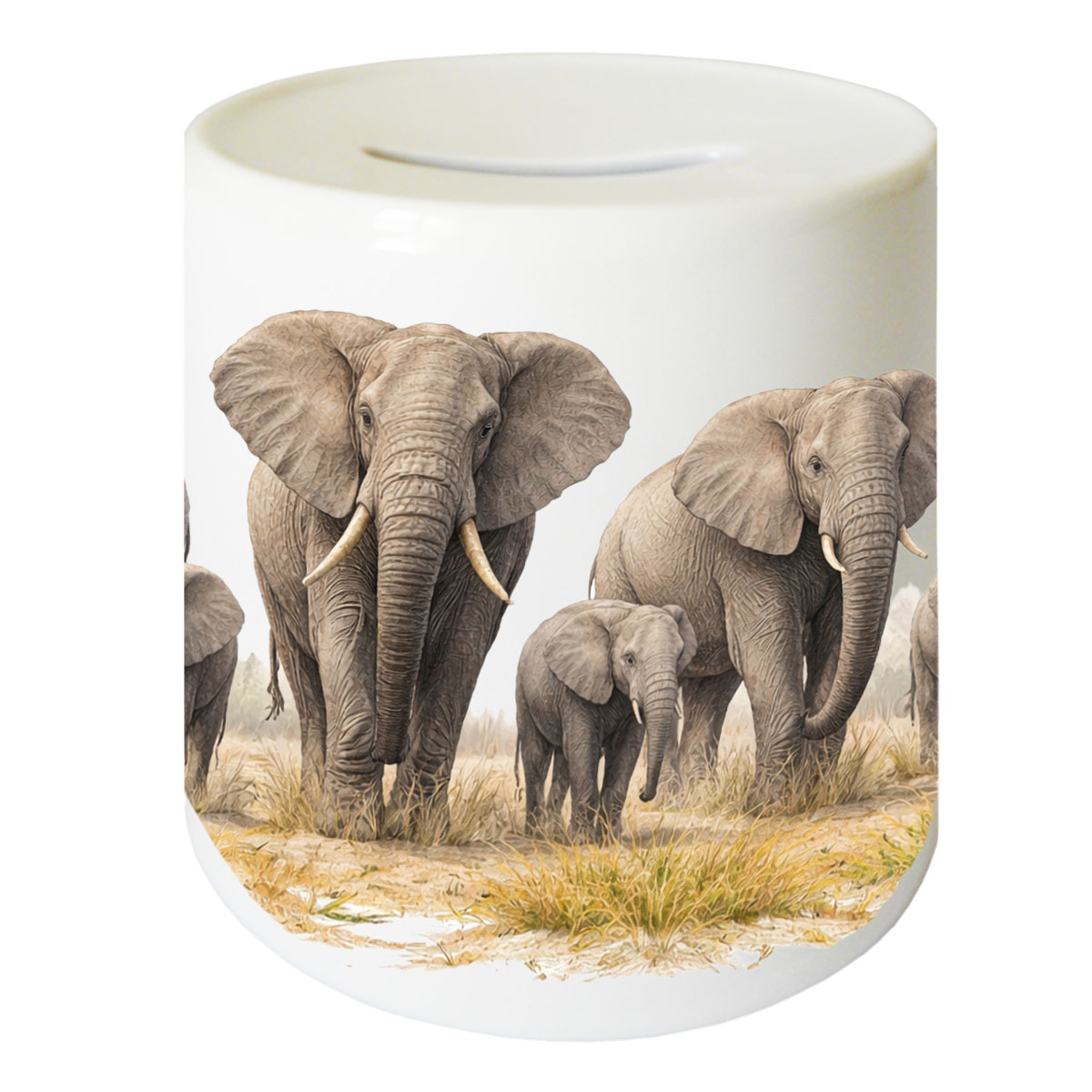 Tirelire El�phants en c�ramique 9,5 cm
