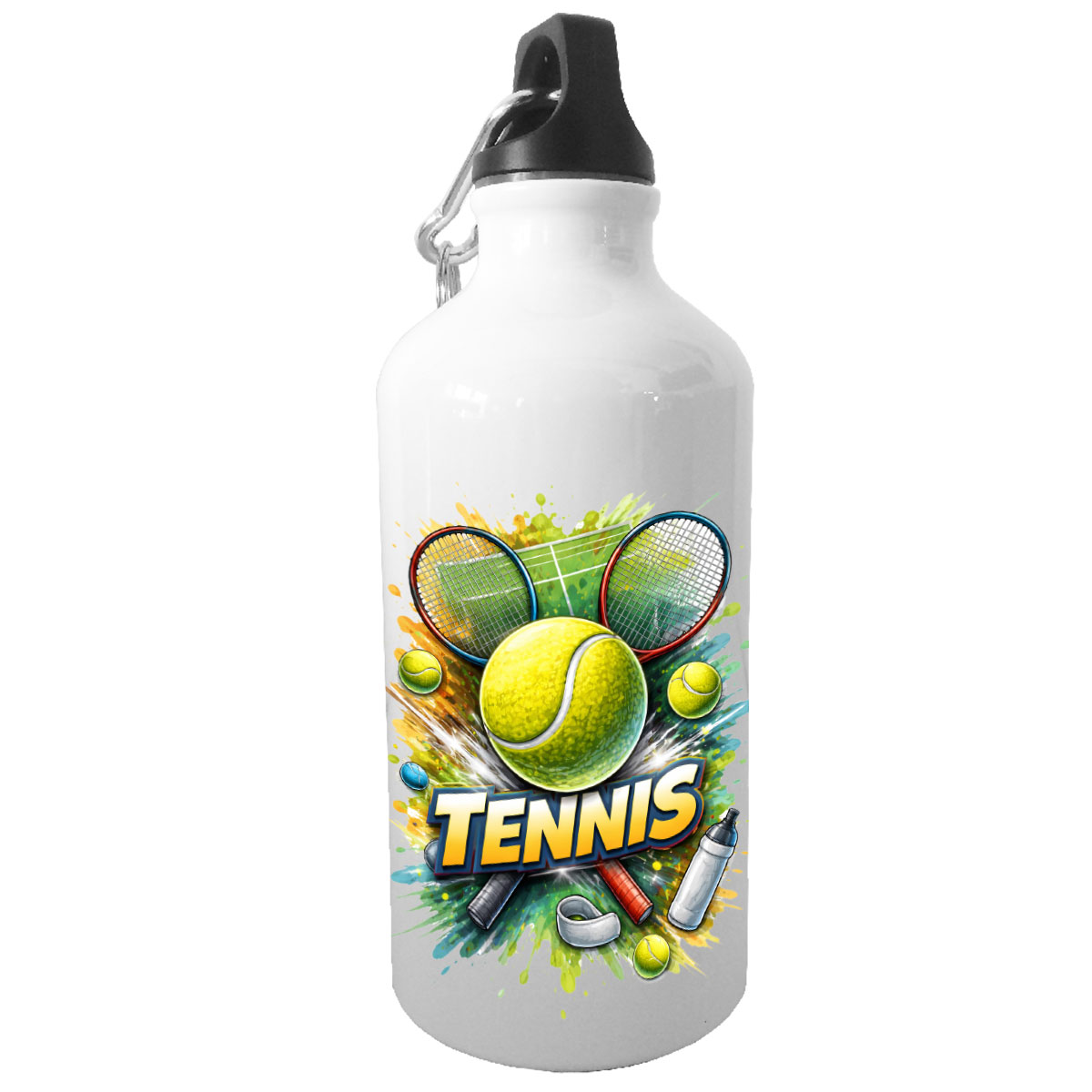 Gourde bidon sport tennis en aluminium 500 ml