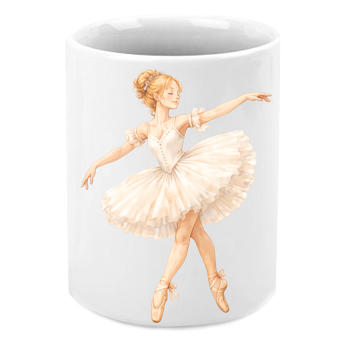 Pot � crayons en c�ramique � Danseuse �toile