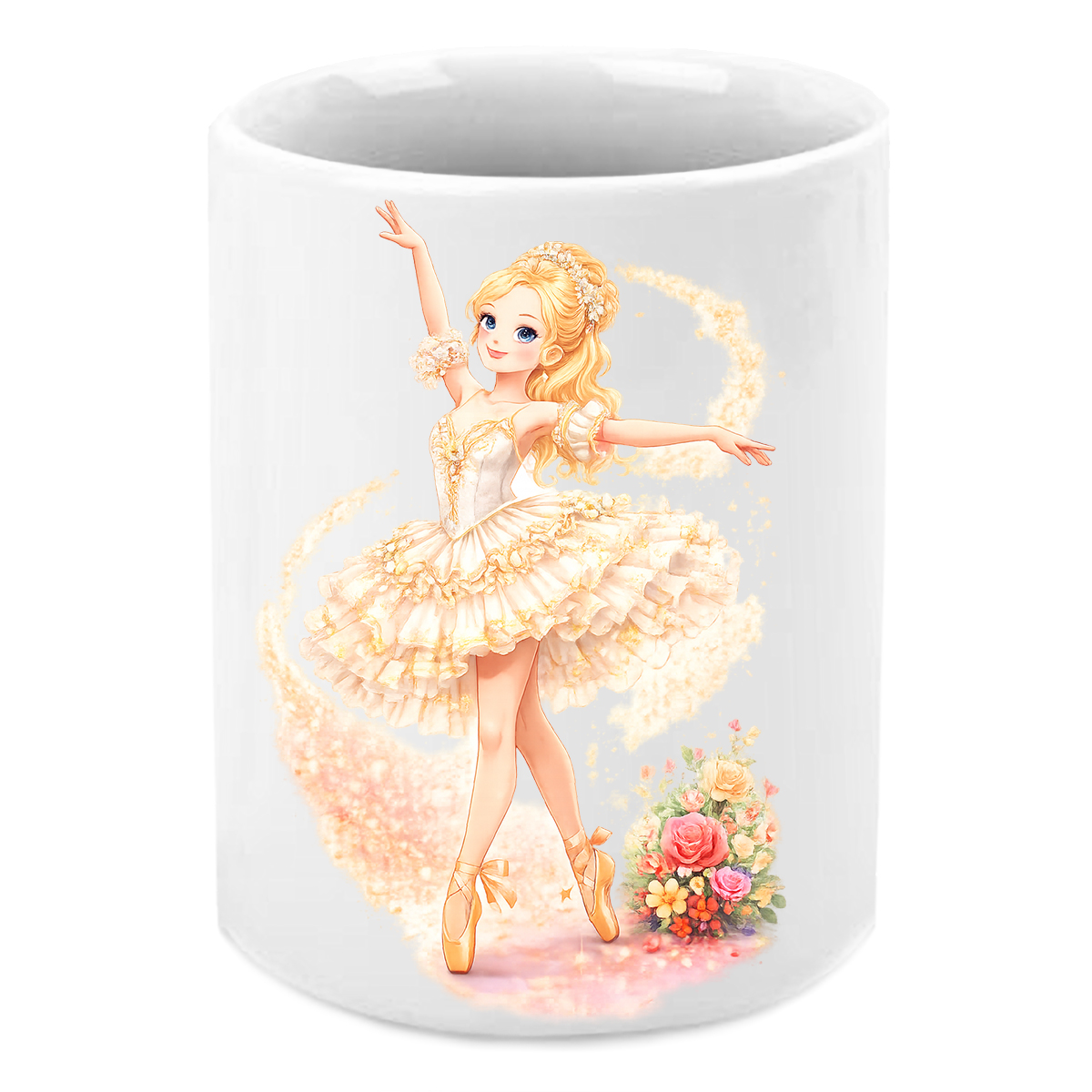 Pot � crayons danseuse ballerine en c�ramique