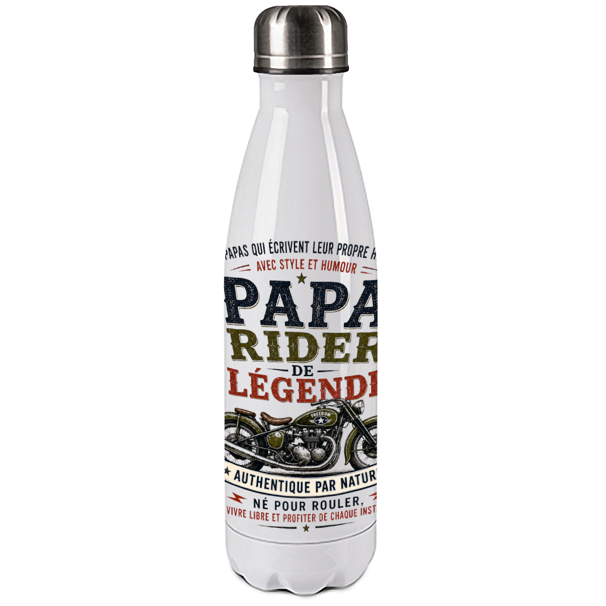 Bouteille Isotherme Papa Rider de L�gende � Cbkr�ation 500 ml
