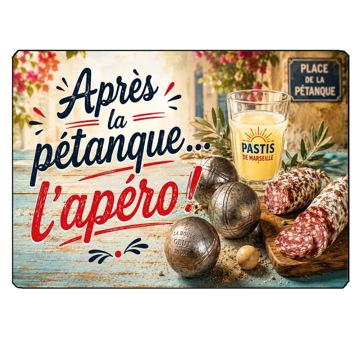 Planche � D�couper en Verre Apr�s la P�tanque� L'Ap�ro !