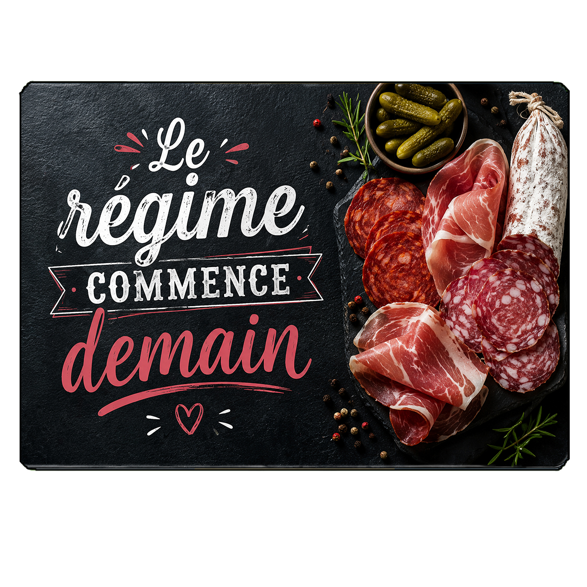 Planche � D�couper en Verre Le R�gime Commence Demain