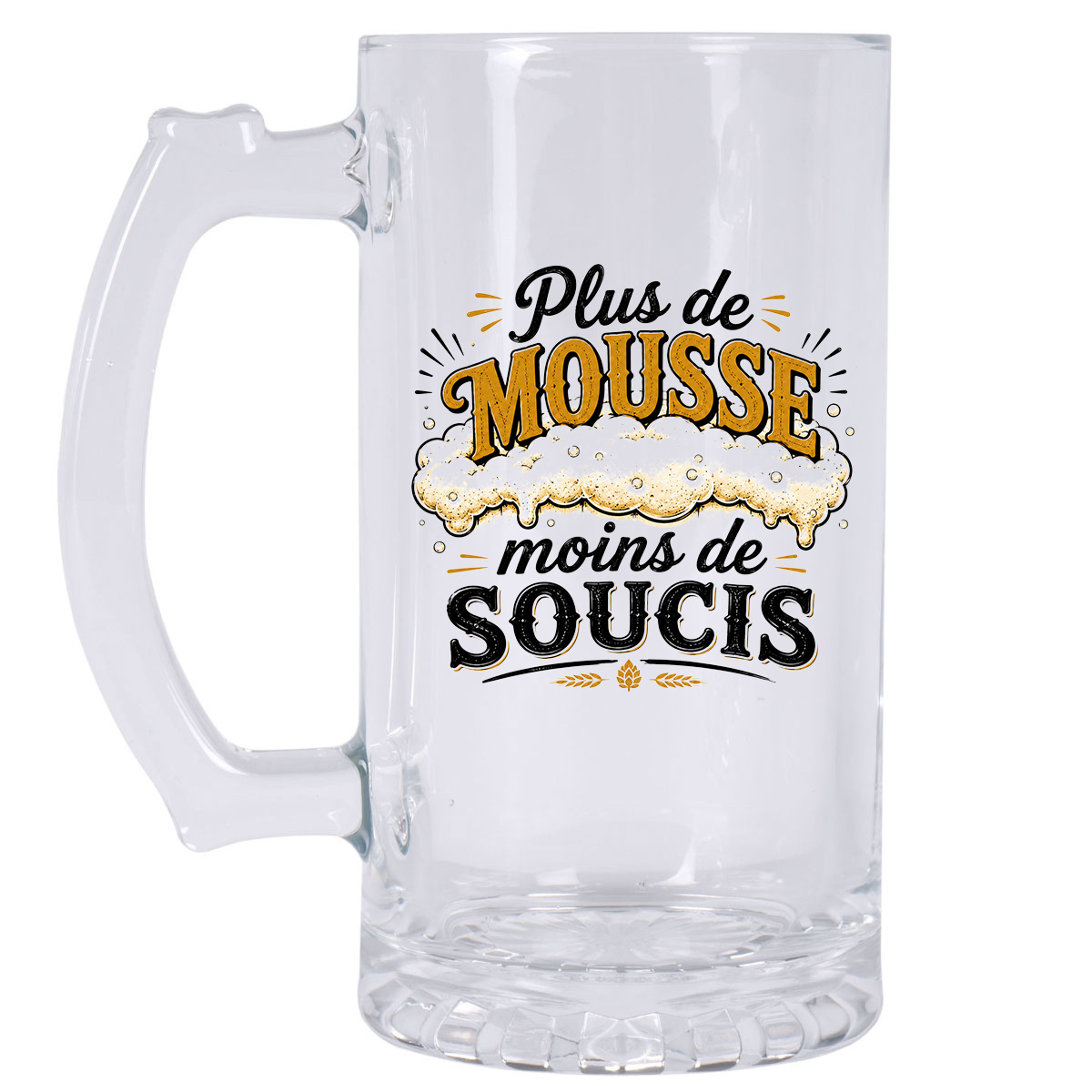 Chope � bi�re � Plus de Mousse, Moins de Soucis � 480 ml