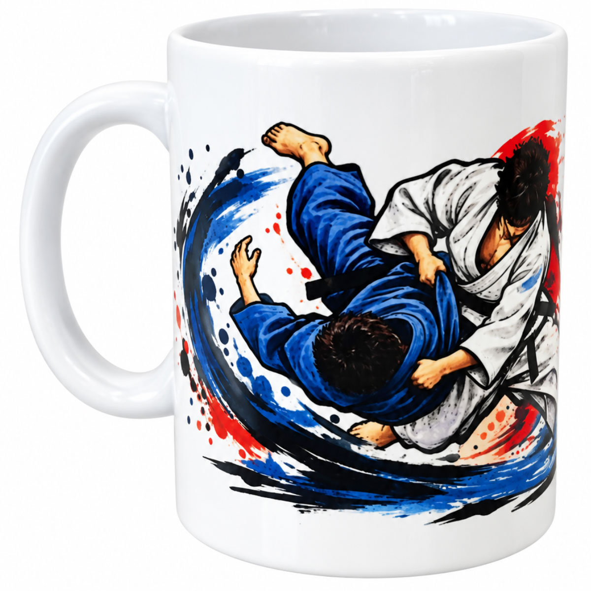 Mug passion judo 300 ml en c�ramique cadeau judoka