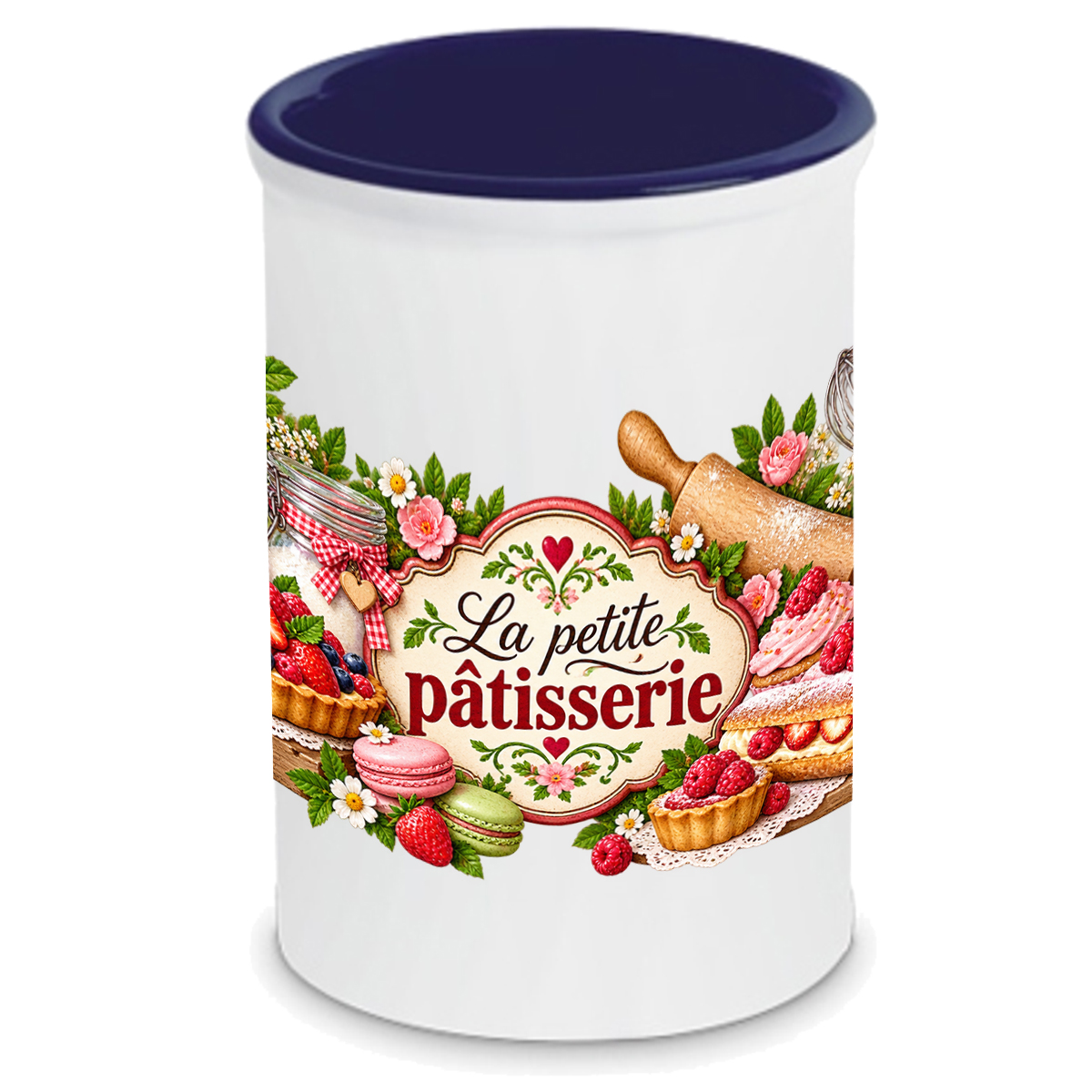 Pot � ustensiles en c�ramique la petite p�tisserie