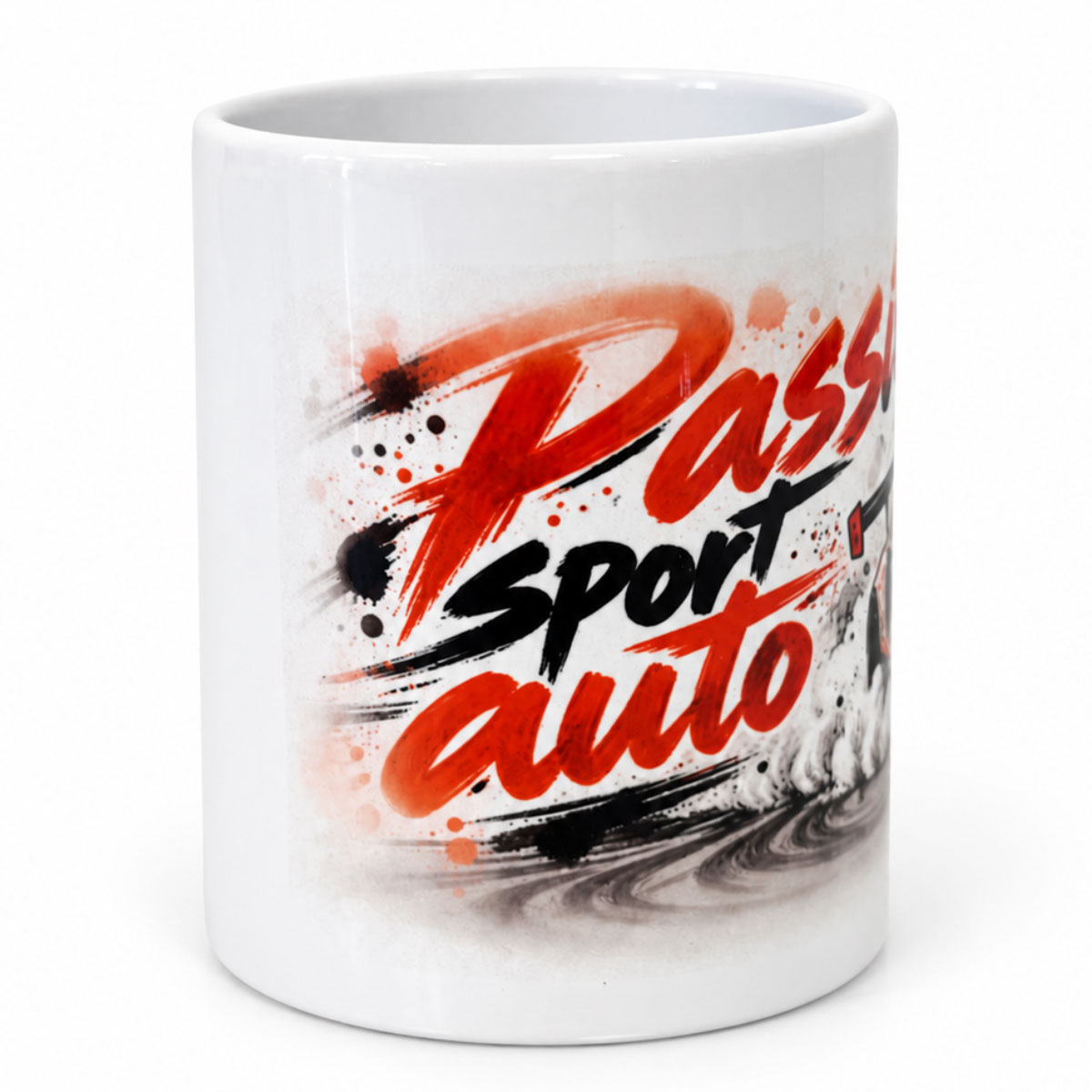 Pot � crayons sport automobile Passion en c�ramique � 9,8 cm