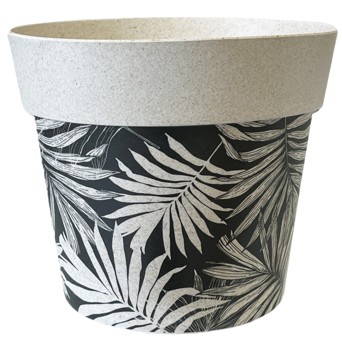 Mini cache Pot en Fibre de Bambou - noir