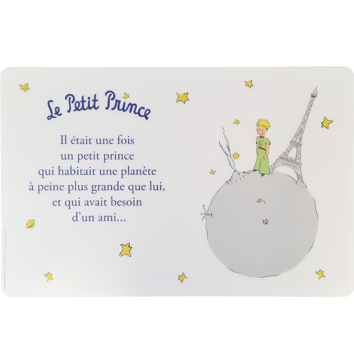 Set de table Le Petit Prince de St Exupry - KIUB - Plante