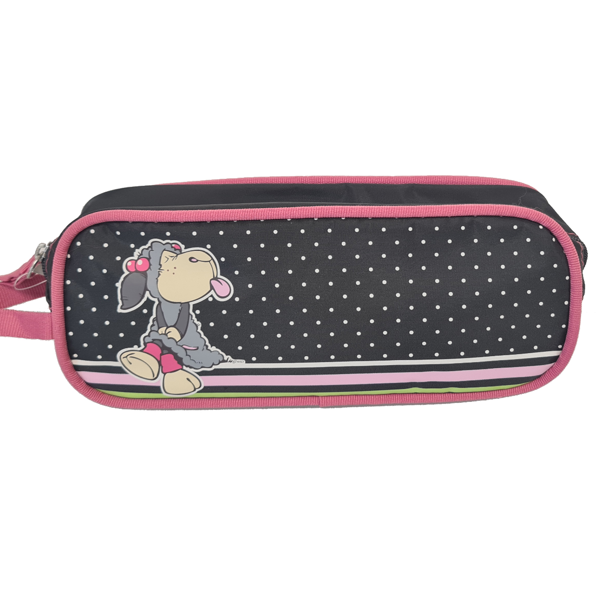 Trousse rectangulaire noire Nici Lucy