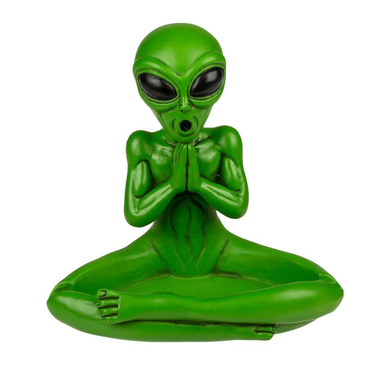 Cendrier Alien Yoga en rsine