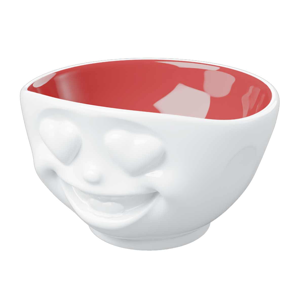 Bol Love Tassen en porcelaine htelire  Intrieur rouge