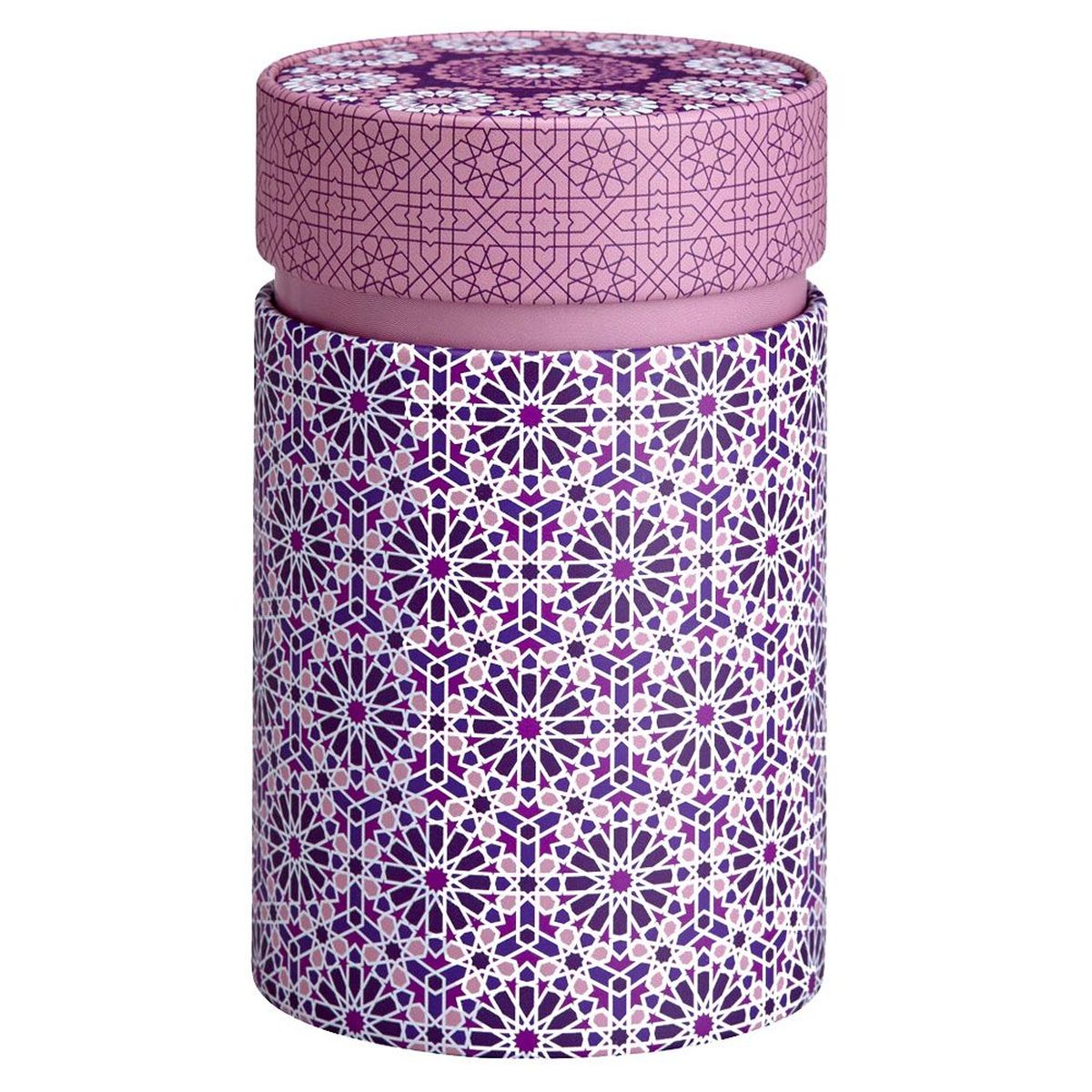 Boite  Th Andalusia en mtal - 150 grs - Lilas