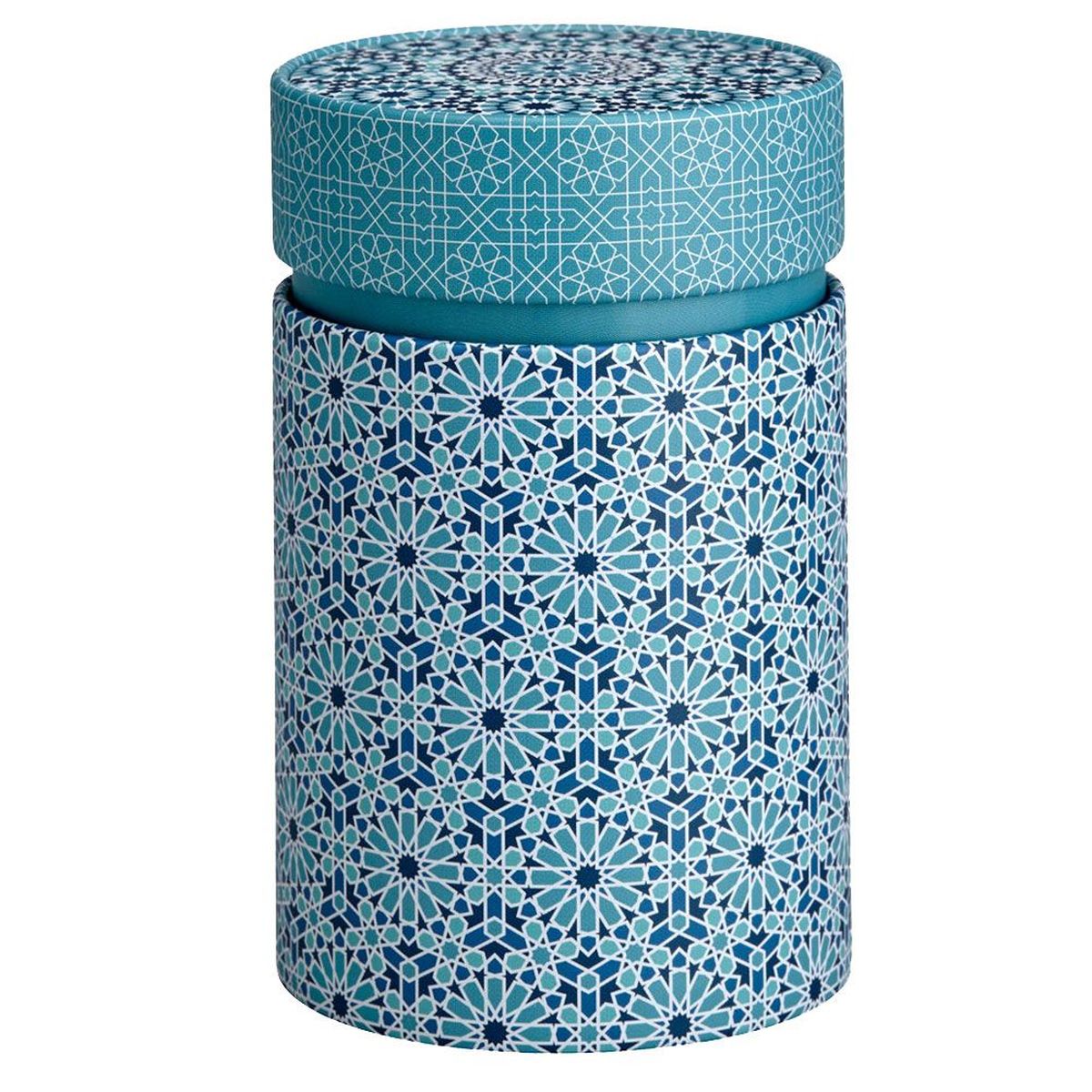 Bo�te � th� Mandala bleue en m�tal 150 g