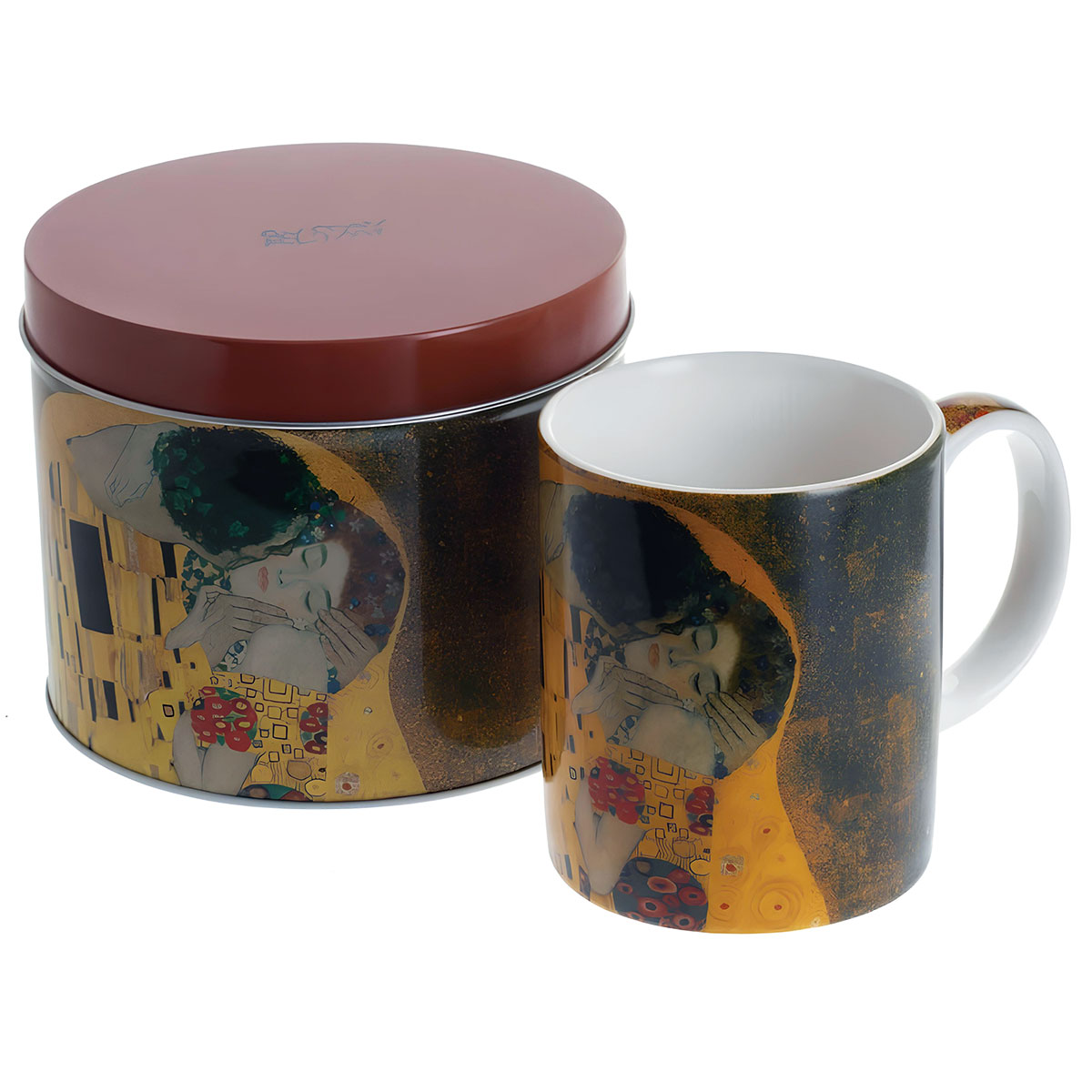 Mug en bote mtal Le Baiser de Klimt