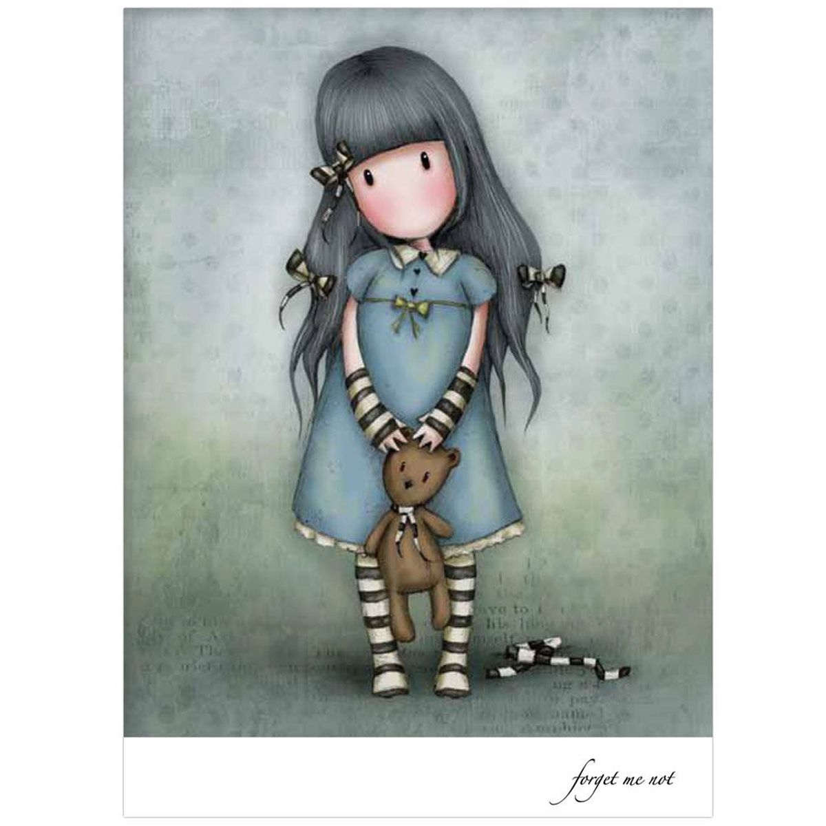 Carte Forget Me Not collection Gorjuss - avec enveloppe