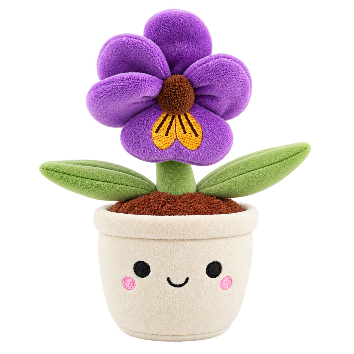 Peluche pens�e violette en pot Keel Toys Jardin botanique 25 cm