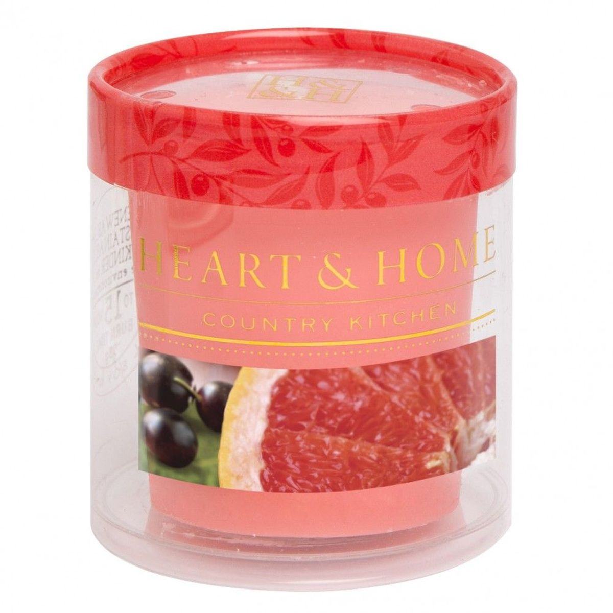 Bougie Votive Heart and Home 15 heures Pamplemousse rose cassis