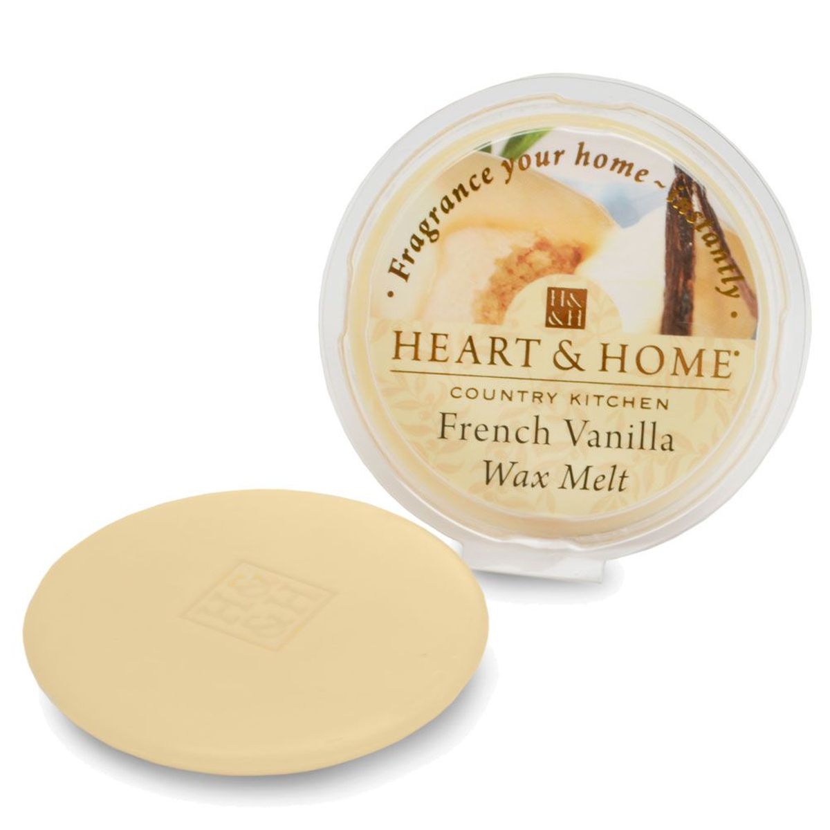 Galet  faire fondre Heart and Home 8 heures - Vanille Glace