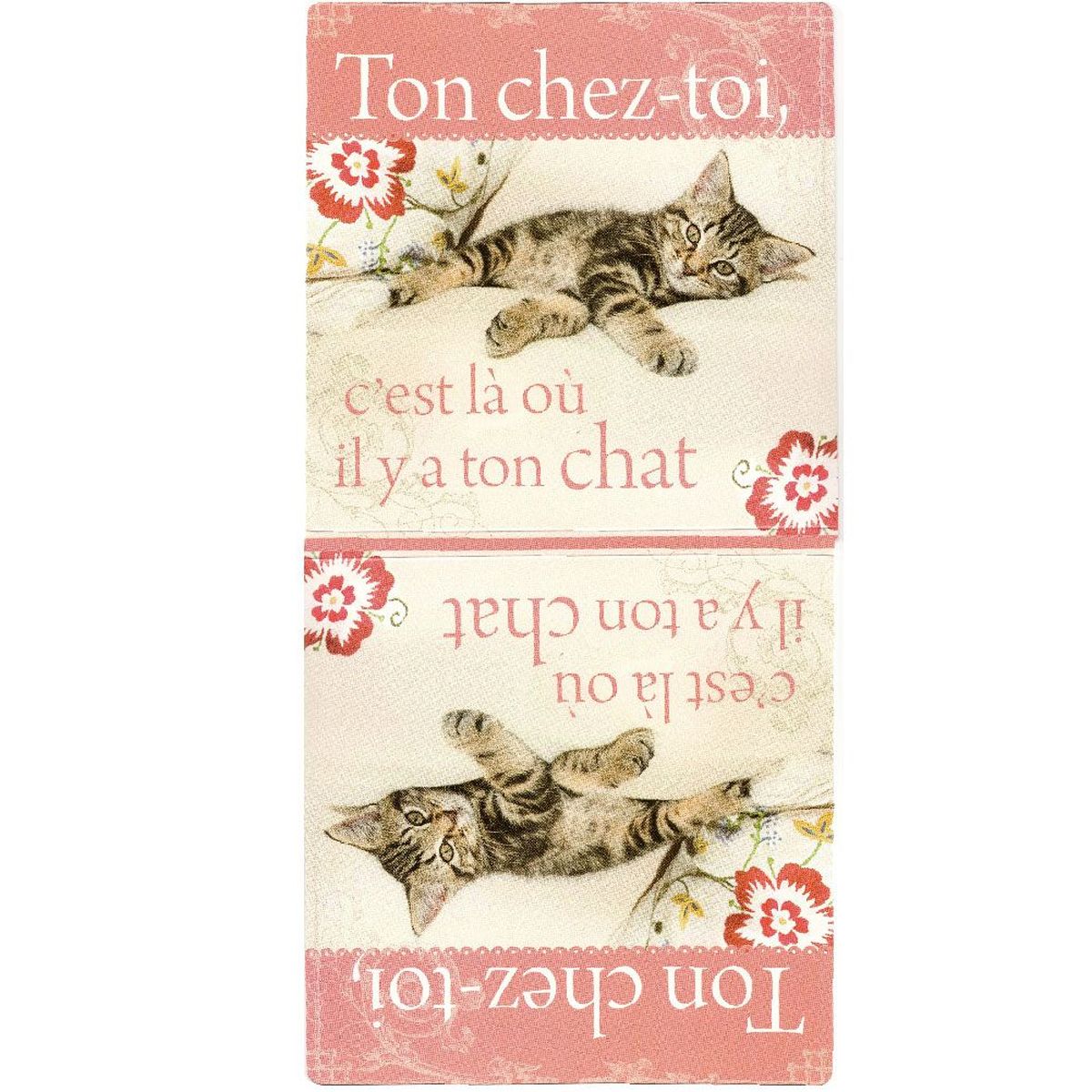 Essuie Main  Message Microfibre 70 x 35 cm : Ton chat