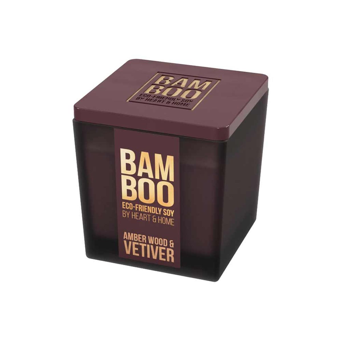 Bougie Heart and Home Bambou Bois d'Ambre et Vtiver
