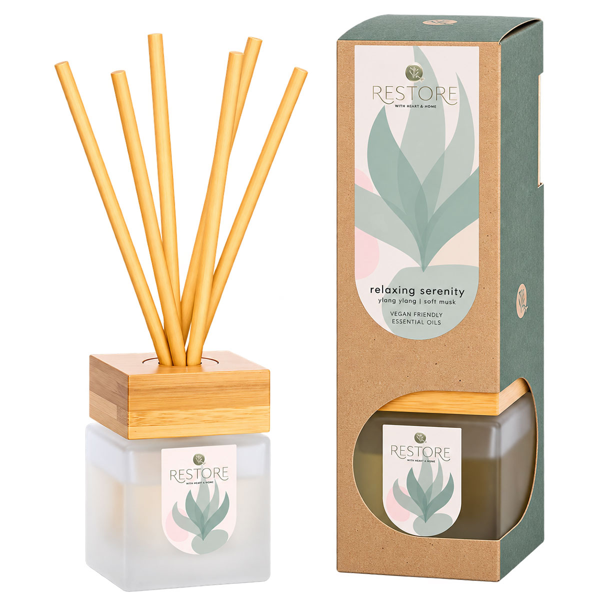 Diffuseur de parfum Relaxation Restore � b�tonnets 70 ml