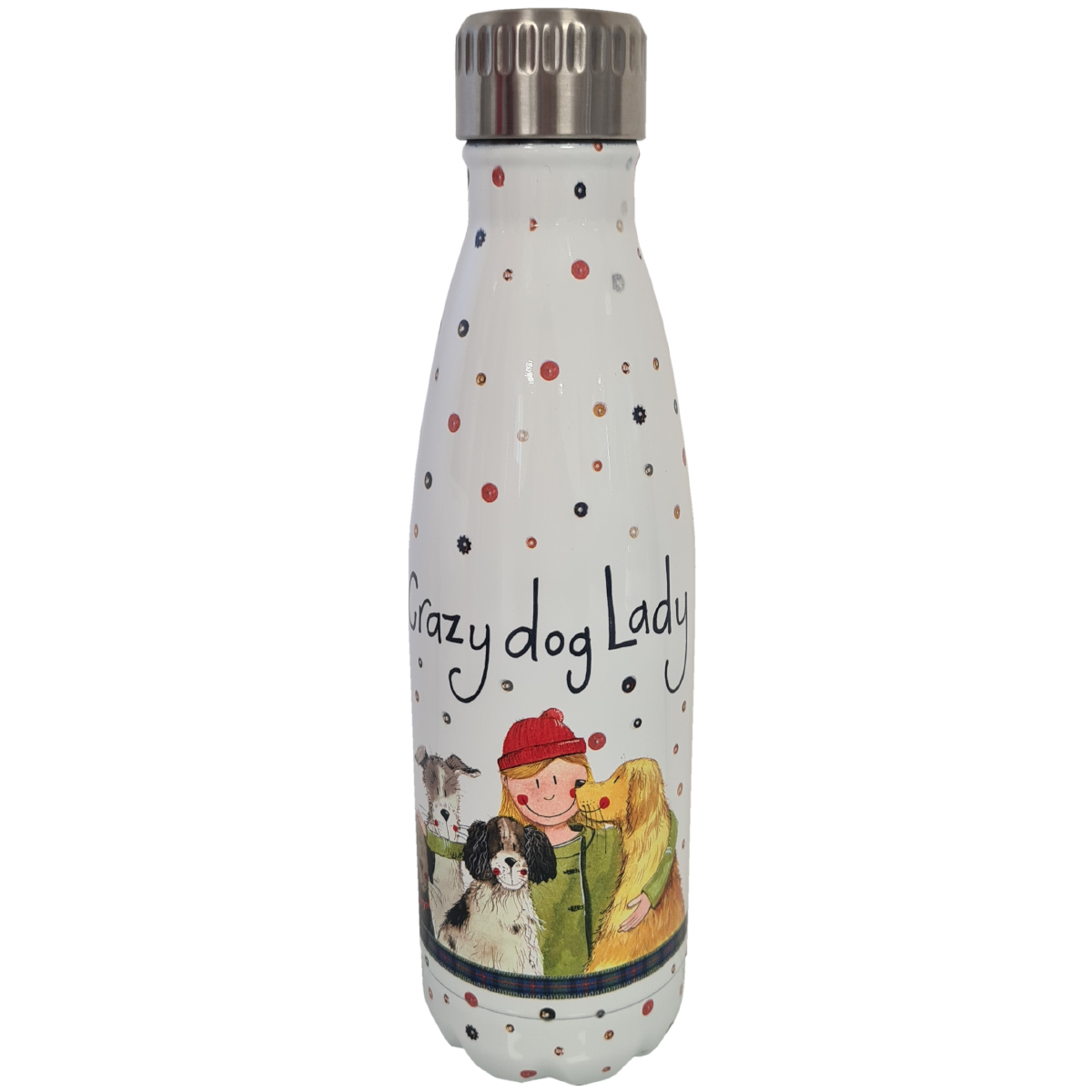 Gourde isotherme Crazy Dog Lady par Alex Clark - 500 ml