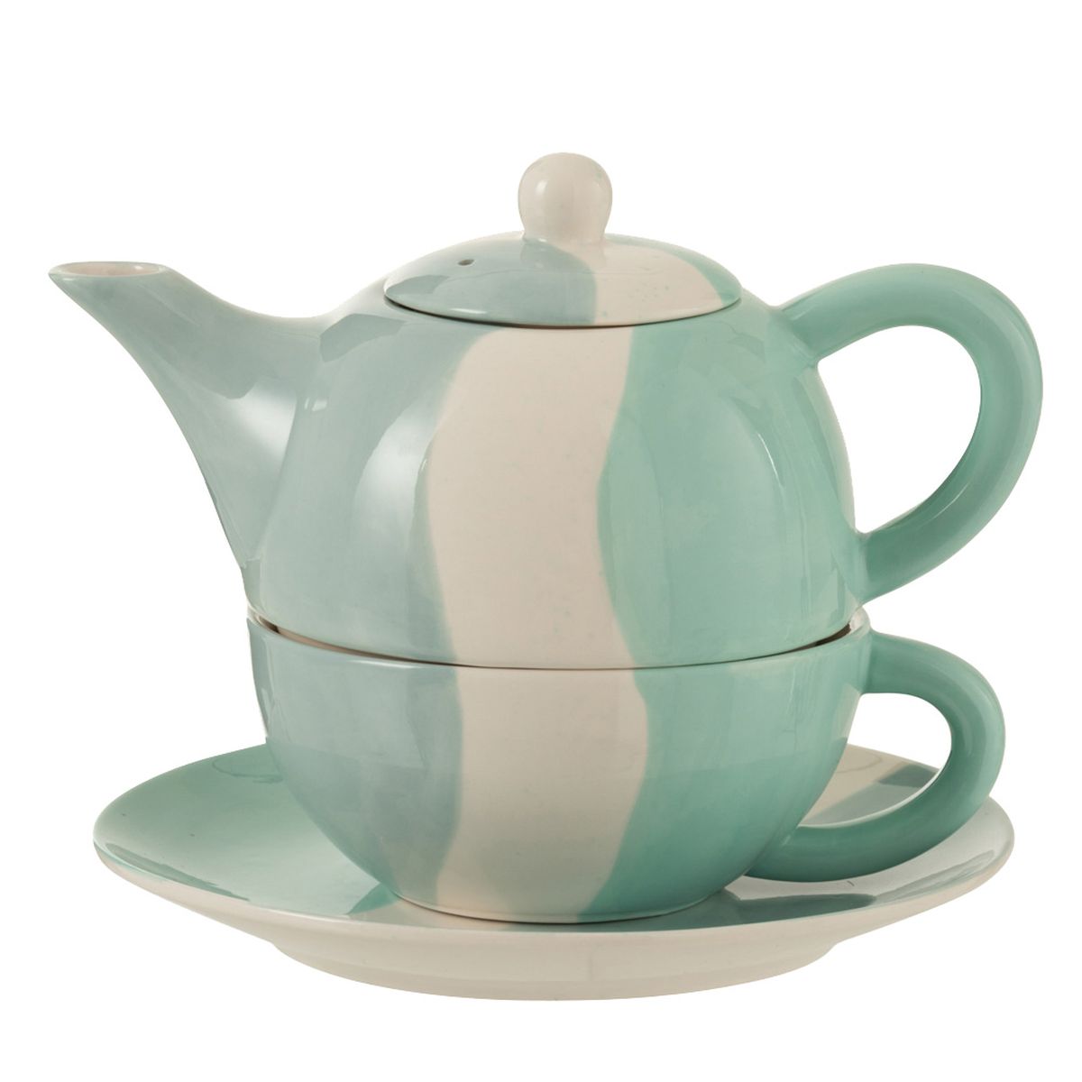 Théière Solitaire égoïste Table Passion – Céramique Multicolore, Avec Soucoupe, Occasion