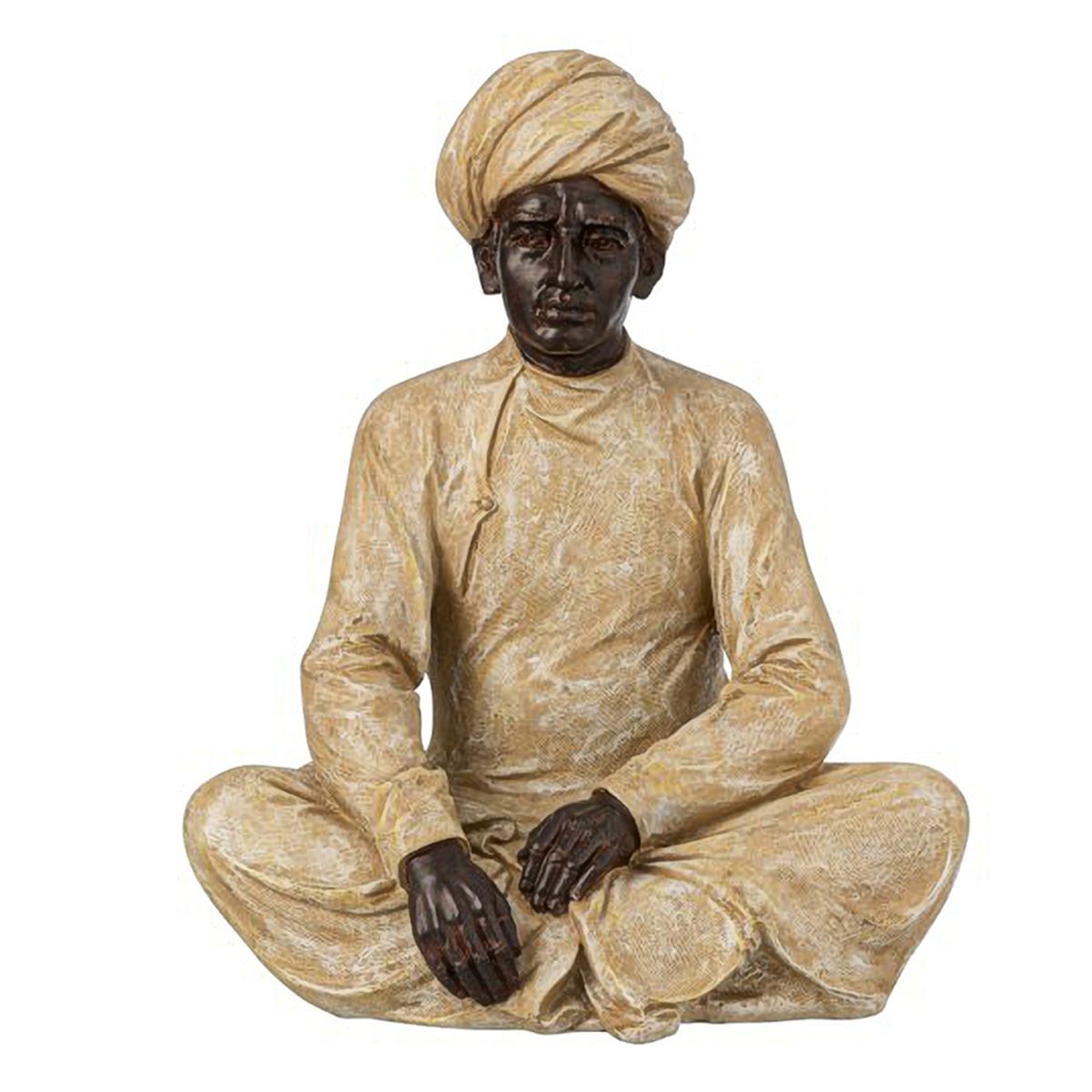 Figurine Homme Indien Assis - 43 cm