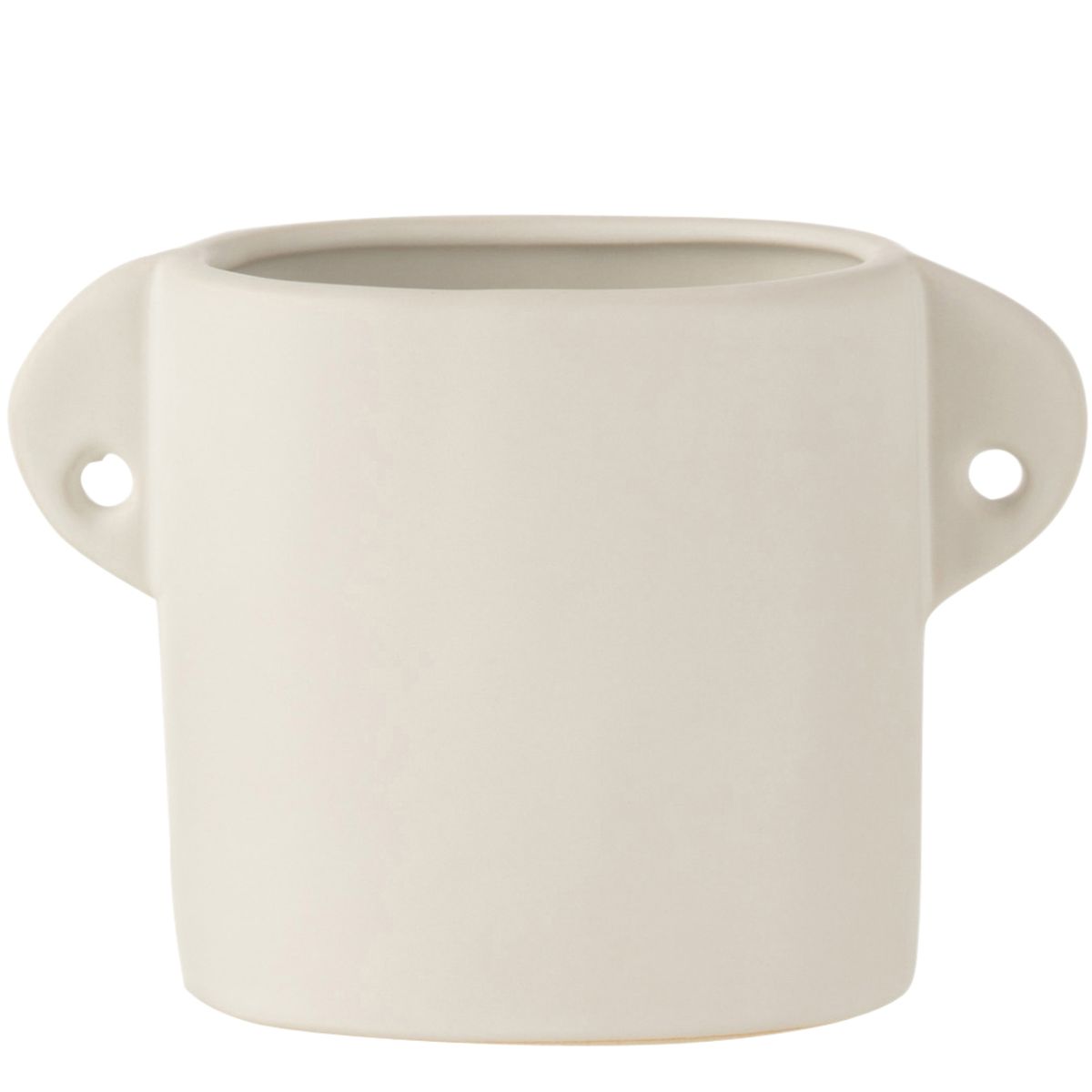 Cache-pot Renaissance en cramique blanche 11.5 cm