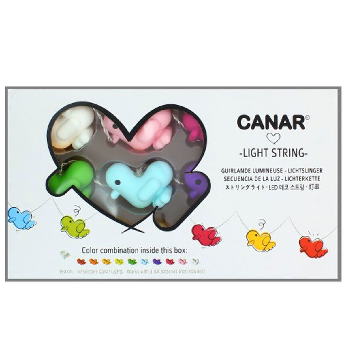 Guirlande lumineuse Canards - Canar Rainbow