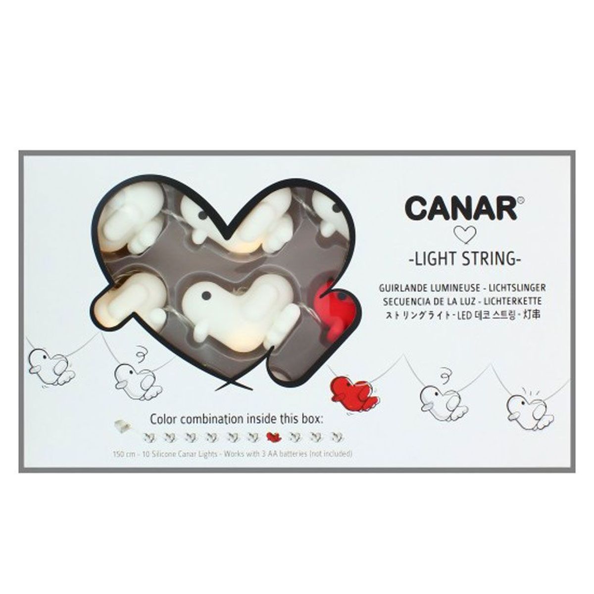 Guirlande lumineuse Canards - Canar Love Vilain