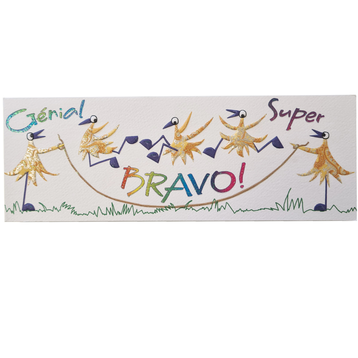 Carte Bravo Gnial Super blanche