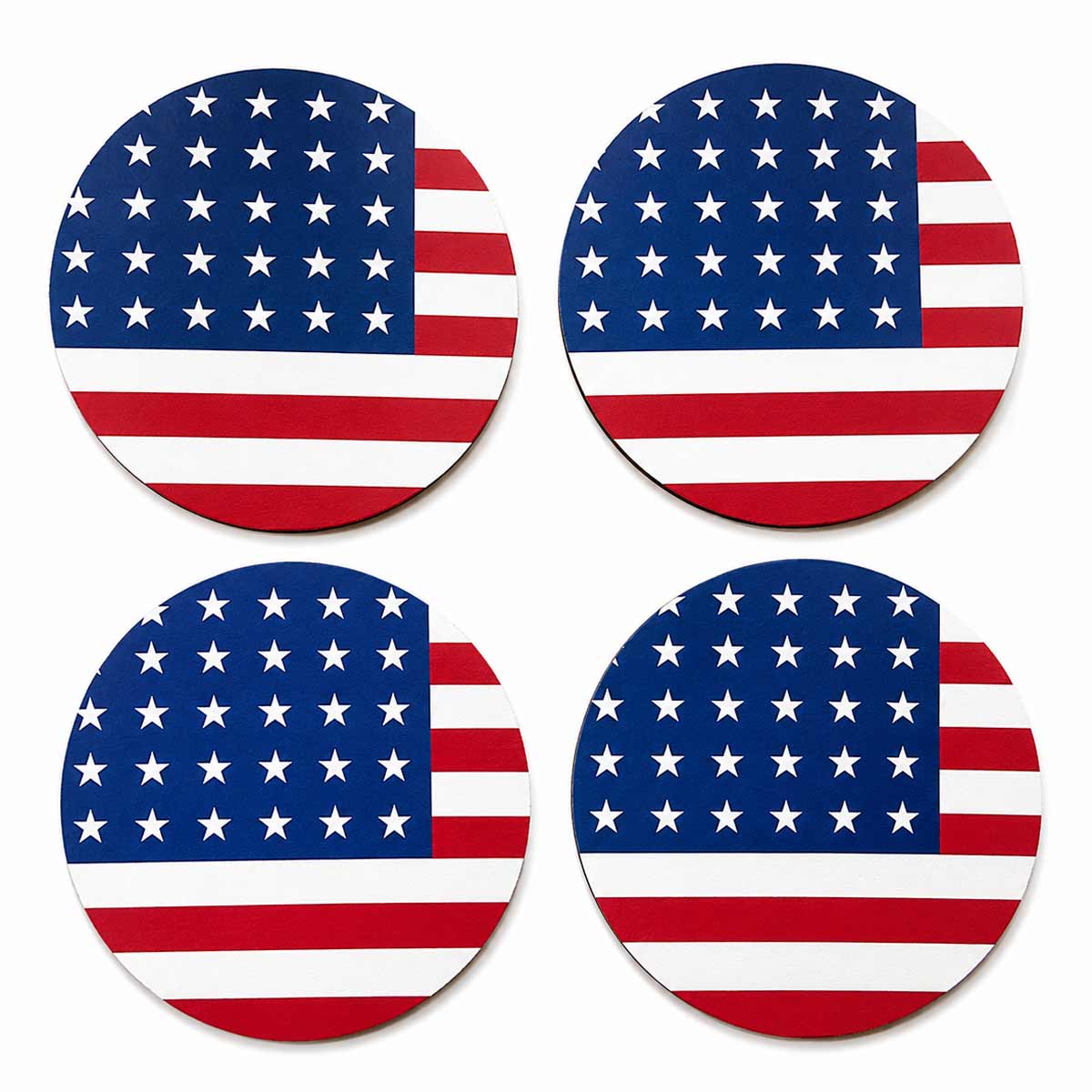 Set de 4 dessous de verres USA by Cbkreation