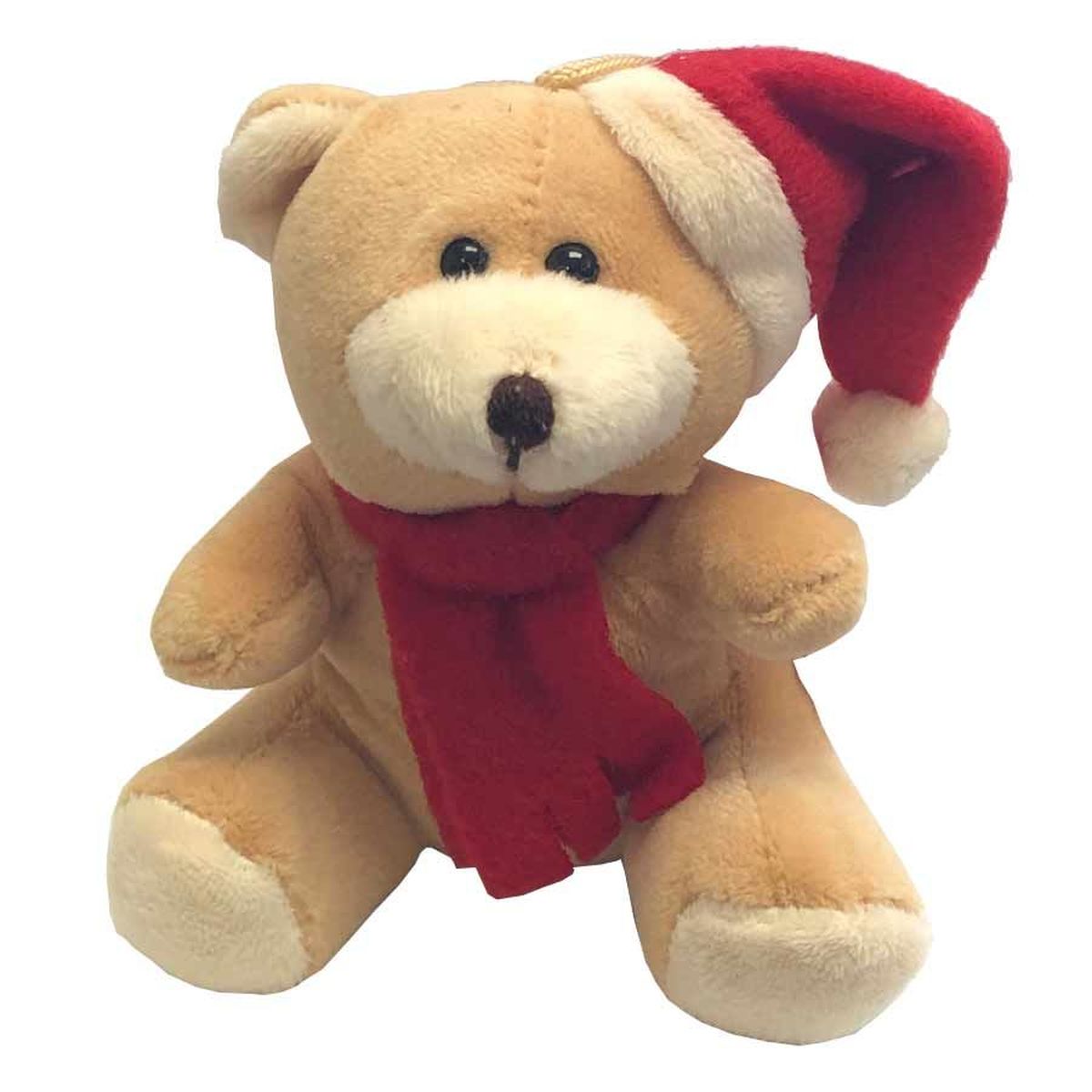 Peluche Petite Peluche Ourson Beige Ornement de sapin 11 cm