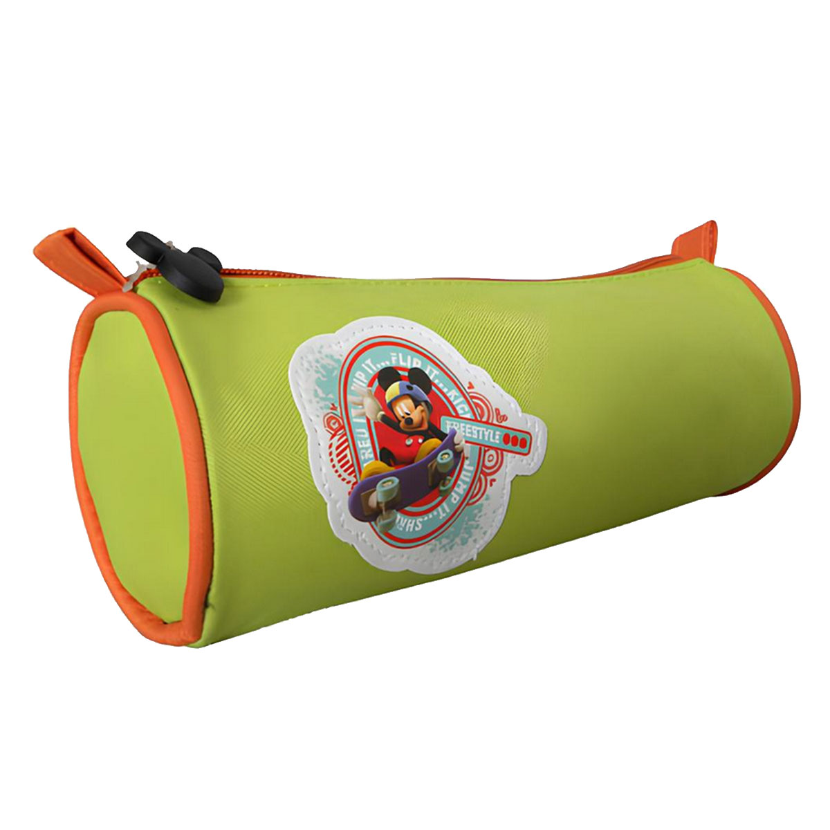 Trousse ronde Mickey Skateboard vert anis