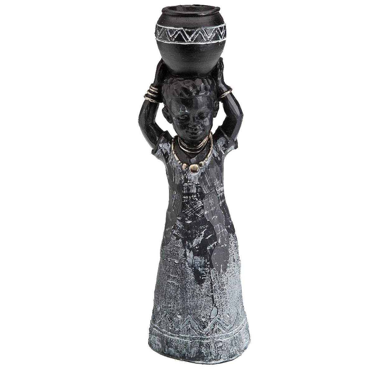 Figurine Garon Africain porteur d'eau - 25.5 cm