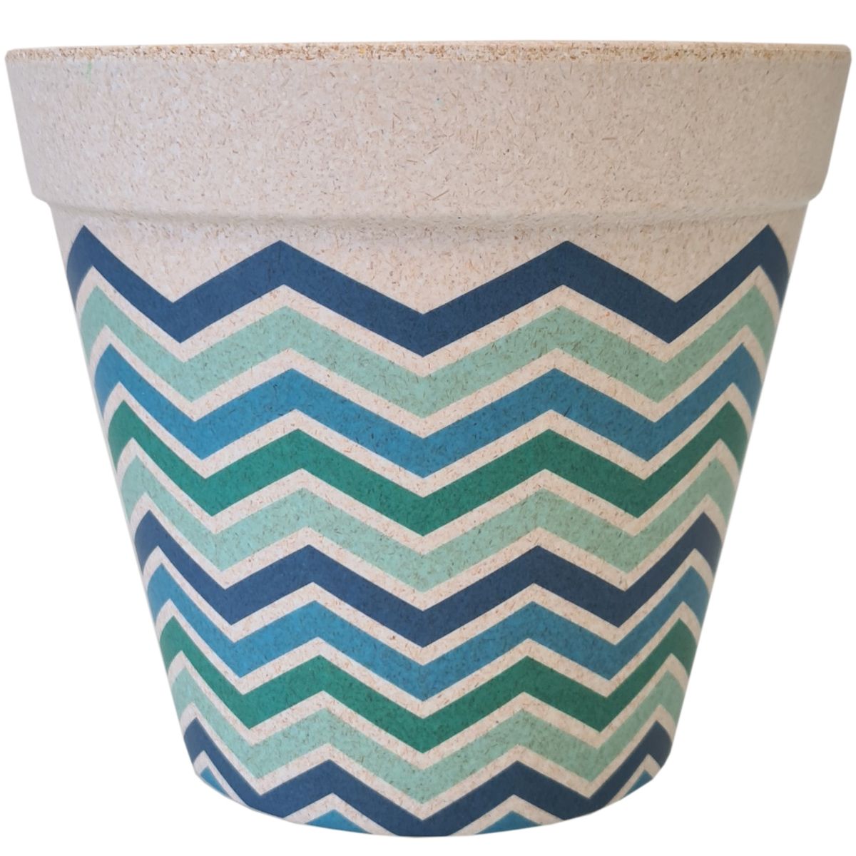 Cache Pot en Fibre de Bambou - Esprit 70's - 13.5 cm