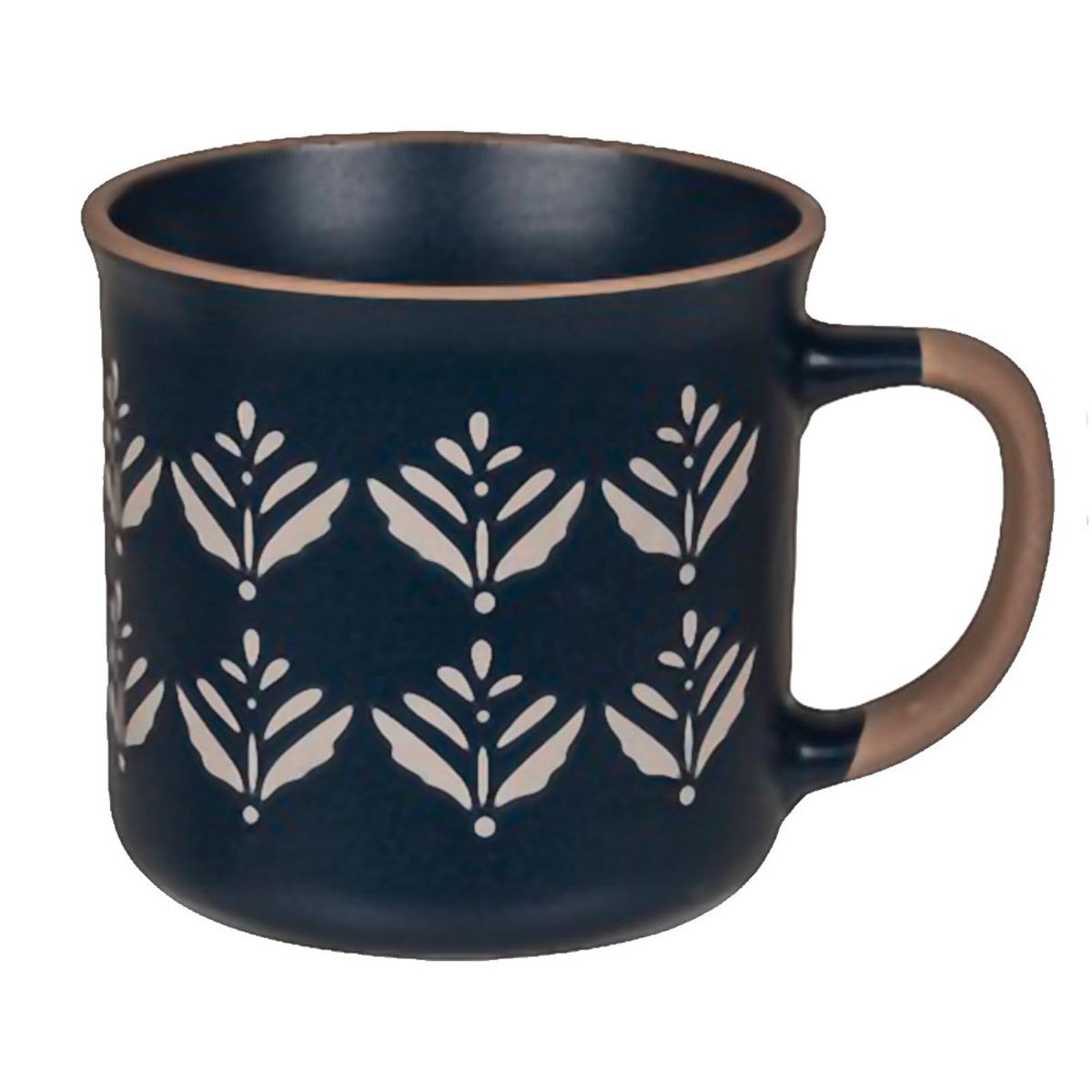 Mug Bleu en Cramique Fleur