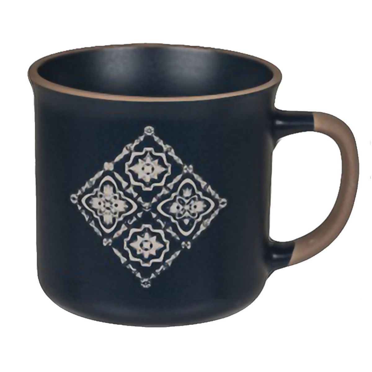 Mug Bleu en Cramique  - Carreaux de ciment