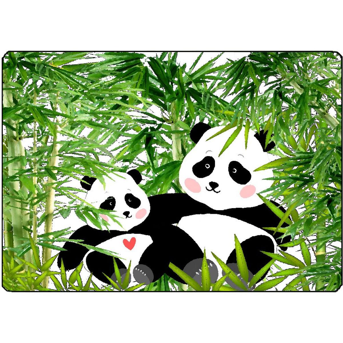 Planche  dcouper Pandas Cbkreation 28.5 x 20 cm