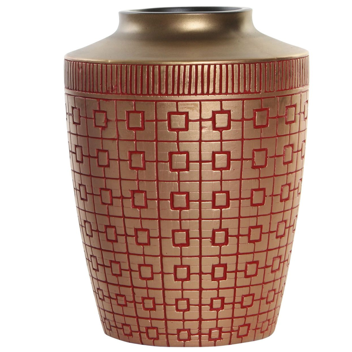 Pouf Doré Forme Diabolo Scoubidou En Résine - Tendance Déco - Occasion