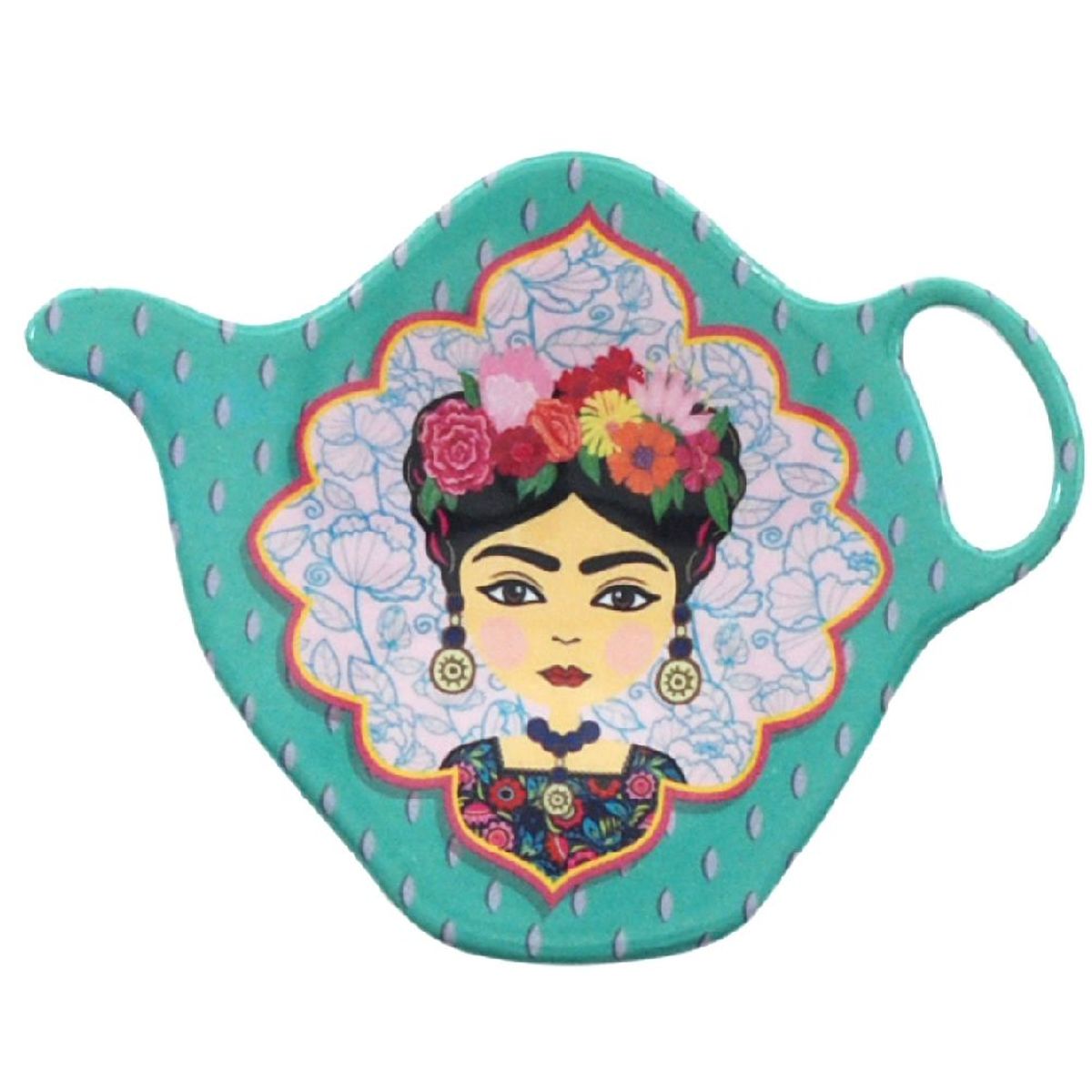 Repose sachet de th Frida Khalo mlamine - Vert