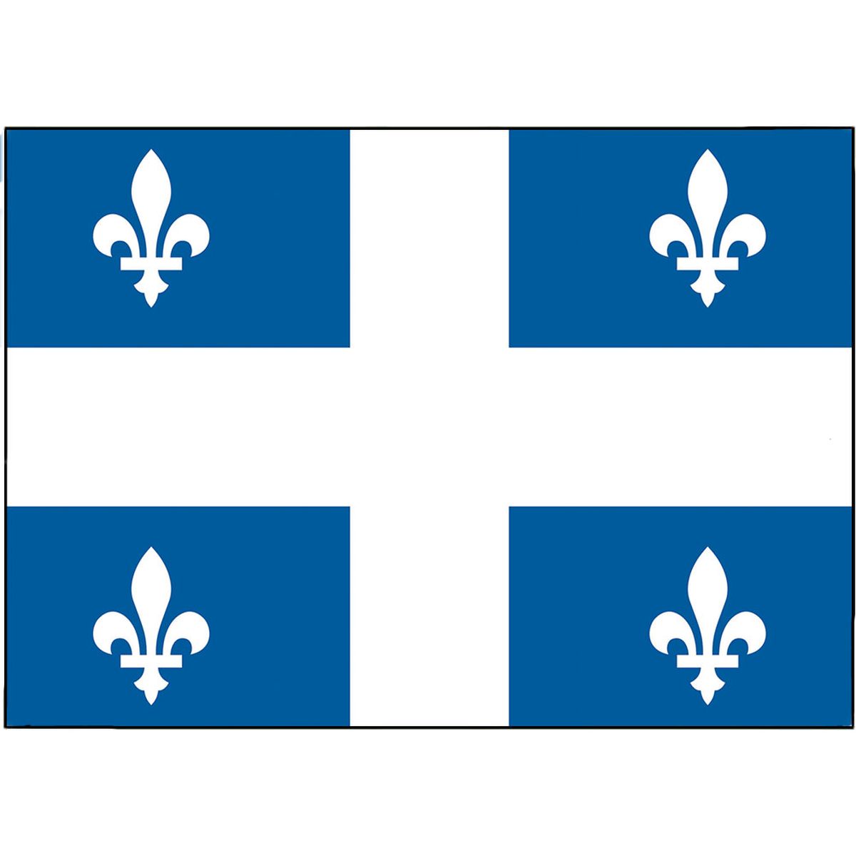 Plaque mtal Quebec - 30.5 x 20 cm
