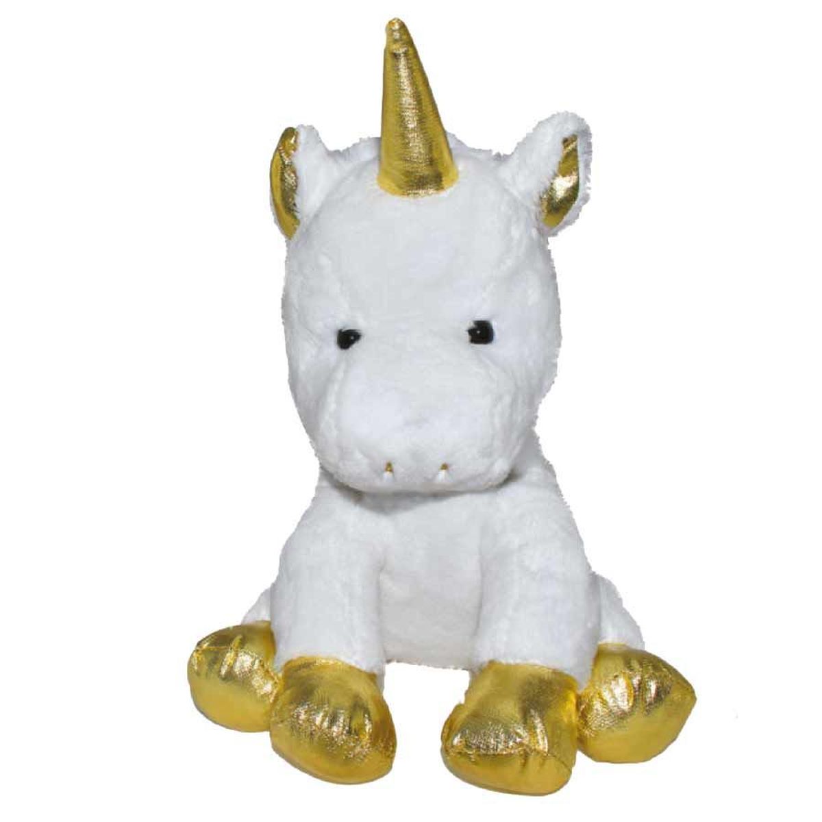 Peluche Gund Licorne blanc et Or 20 cm